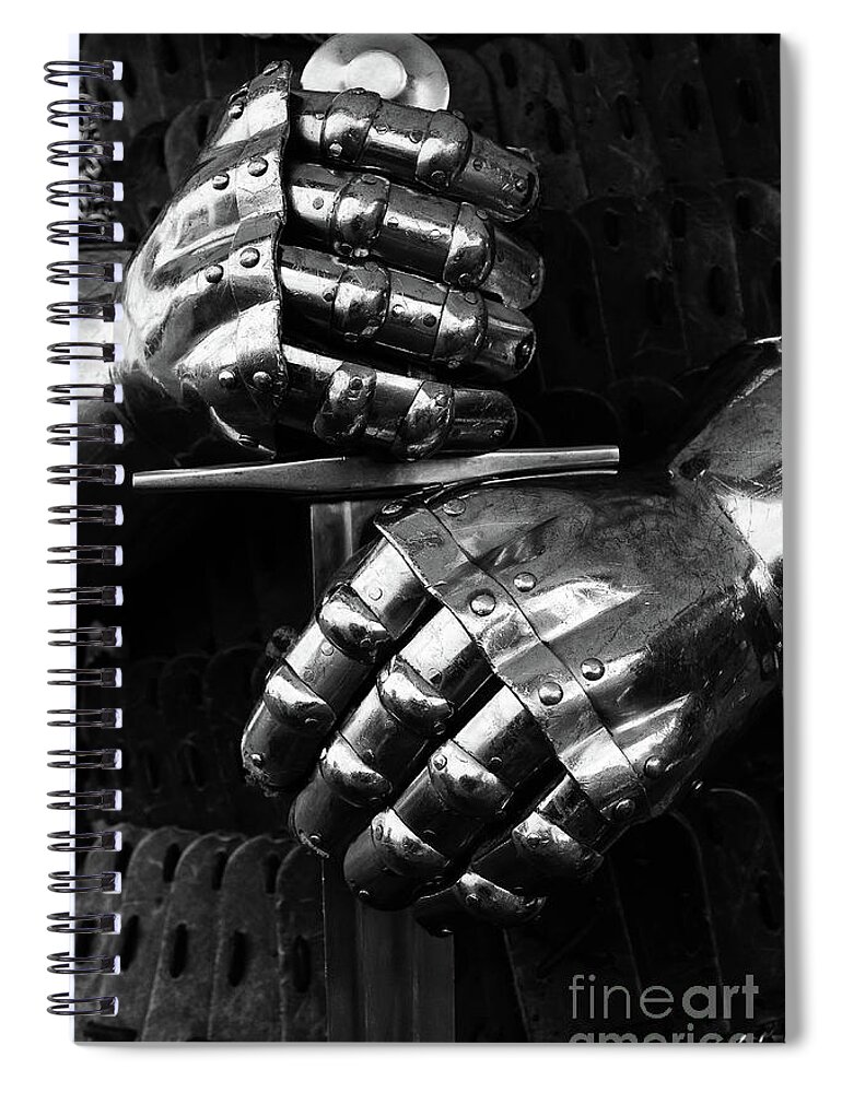 Armor Spiral Notebook featuring the photograph Knights Of Old 7 by Bob Christopher