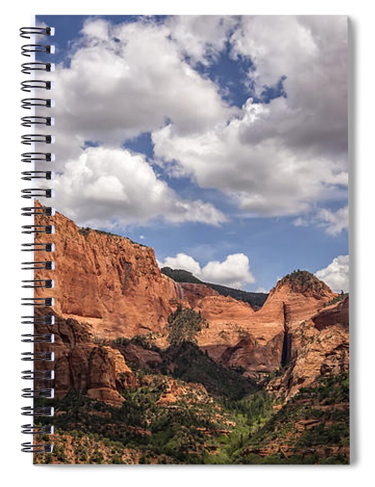 Kolob Canyon Spiral Notebook featuring the photograph Kolob Canyon Zion National Park by Steve L'Italien