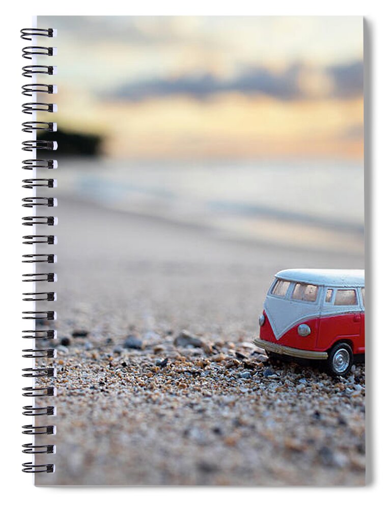 Kombi Beach Spiral Notebook featuring the photograph Kombi Beach by Sean Davey