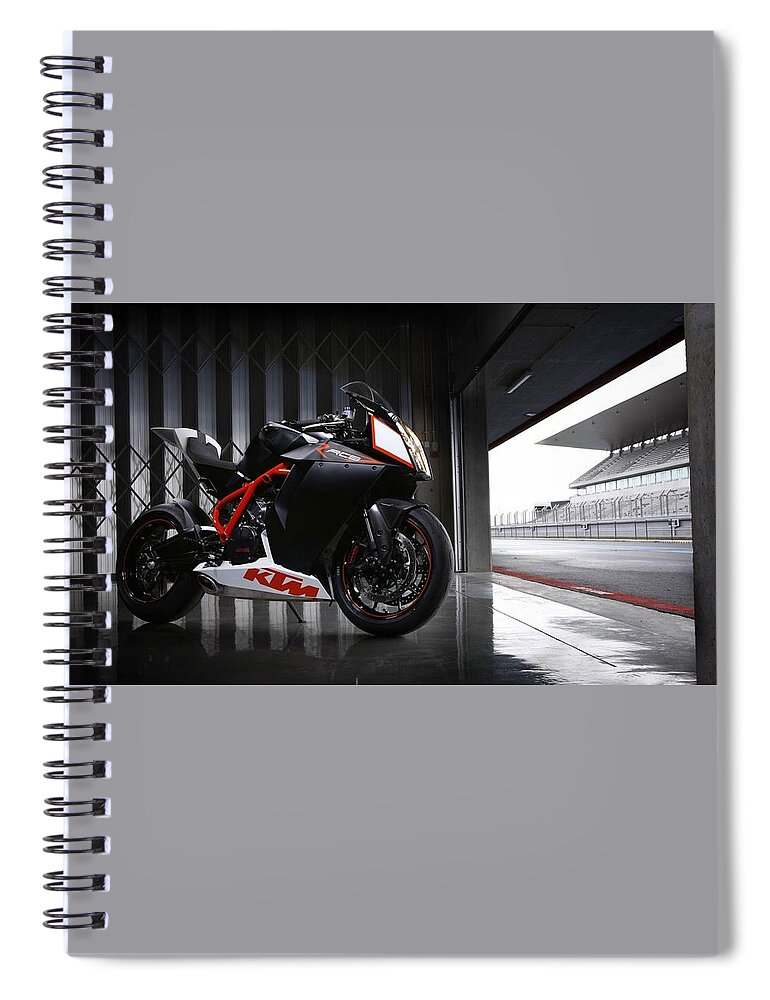 Ktm Spiral Notebook featuring the photograph KTM by Jackie Russo