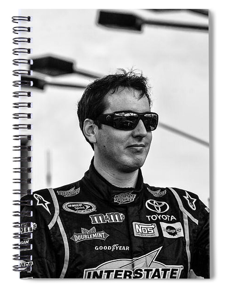 Nascar Spiral Notebook featuring the photograph Kyle Busch by Kevin Cable
