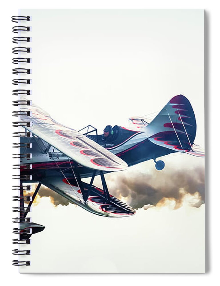 Biplane Spiral Notebook featuring the photograph Kyle Franklin Dracula Biplane by Rene Triay FineArt Photos