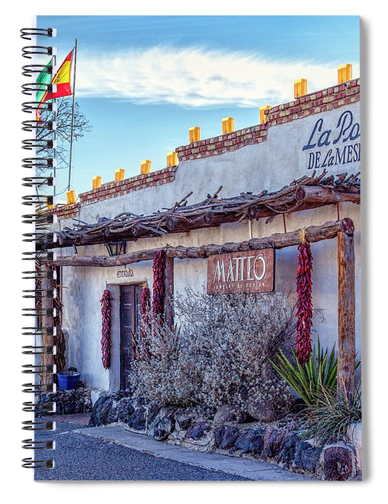 La Posta Spiral Notebook featuring the photograph La Posta by Diana Powell