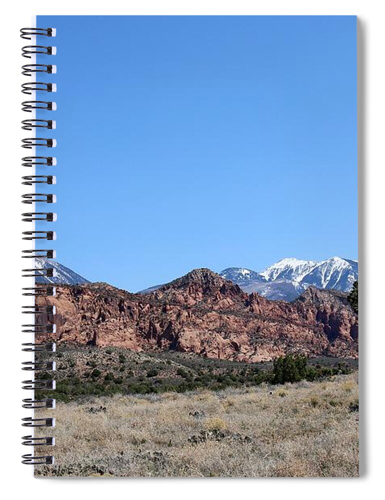 La Sal Mountains Spiral Notebook featuring the photograph La Sal Mountains - 3 by Christy Pooschke