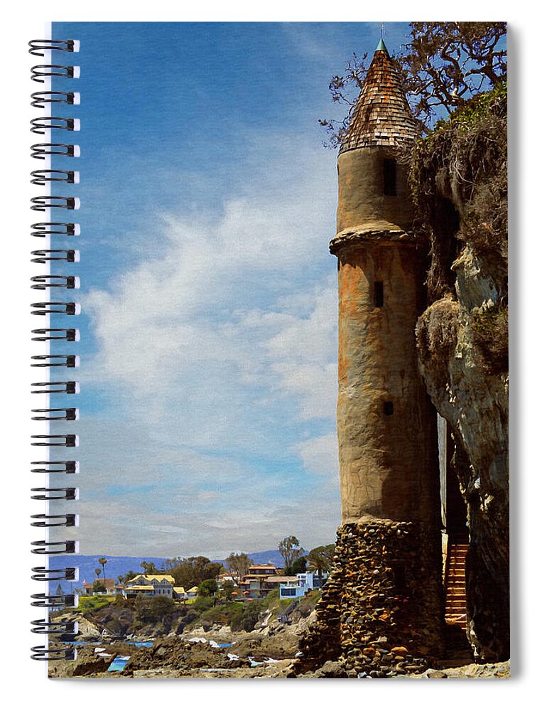 Laguna Beach Tower Spiral Notebook featuring the photograph Laguna Beach Tower by Glenn McCarthy Art and Photography