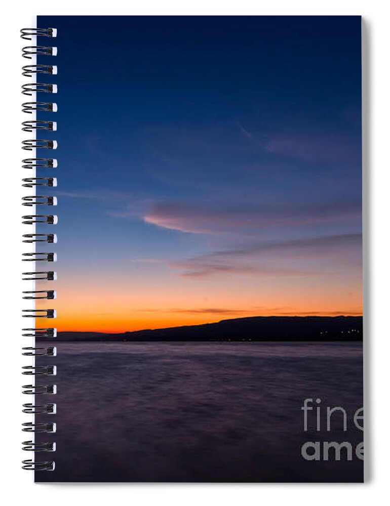 Lake-constance Spiral Notebook featuring the photograph Sunset over Lake Constance by Bernd Laeschke