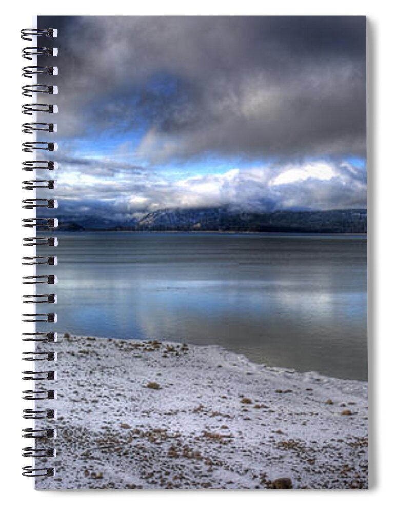 Landscape Spiral Notebook featuring the photograph Lake Pend d'Oreille at 41 South by Lee Santa