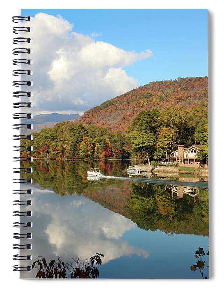 Lake Spiral Notebook featuring the photograph Lake Santeetlah by Lorraine Baum