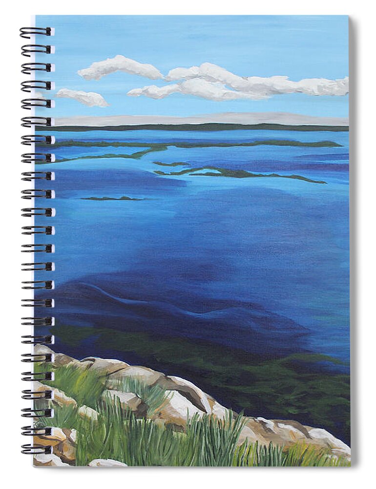 Lake Spiral Notebook featuring the painting Lake Toho by Annette M Stevenson