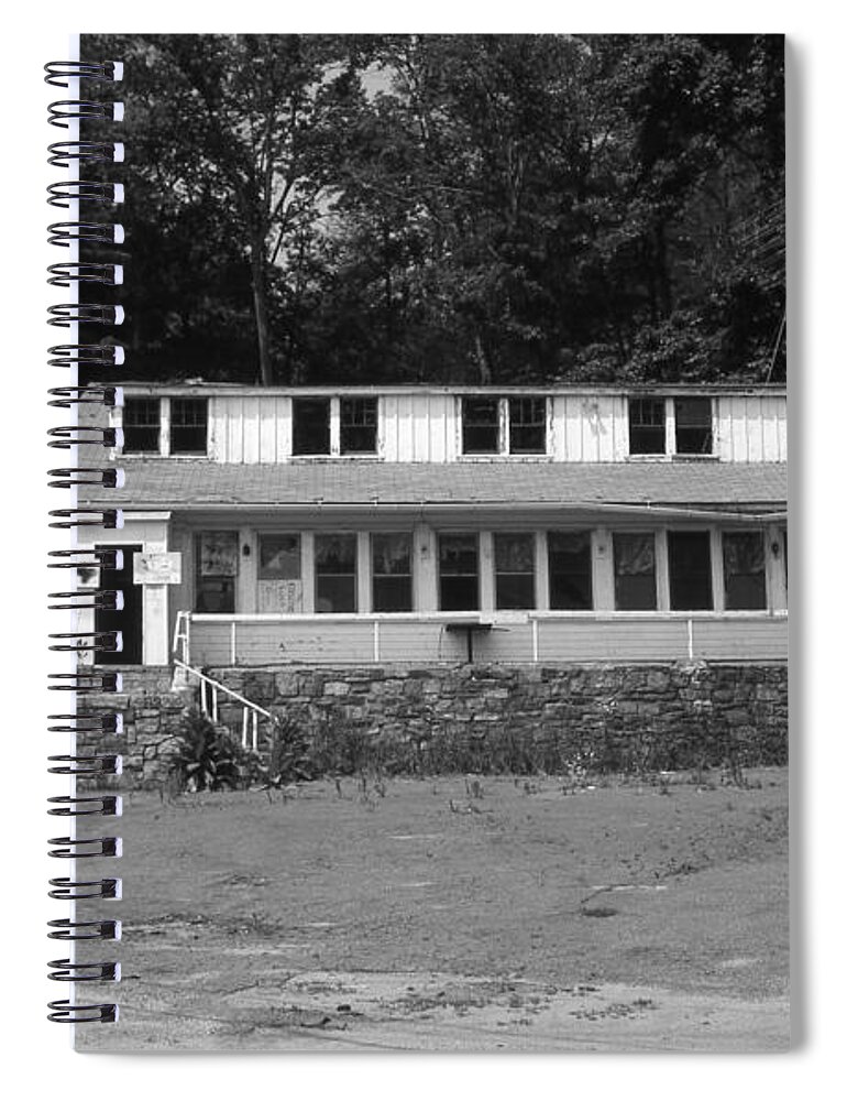 Connecticut Spiral Notebook featuring the photograph Lake Waramaug Casino by Richard Rizzo