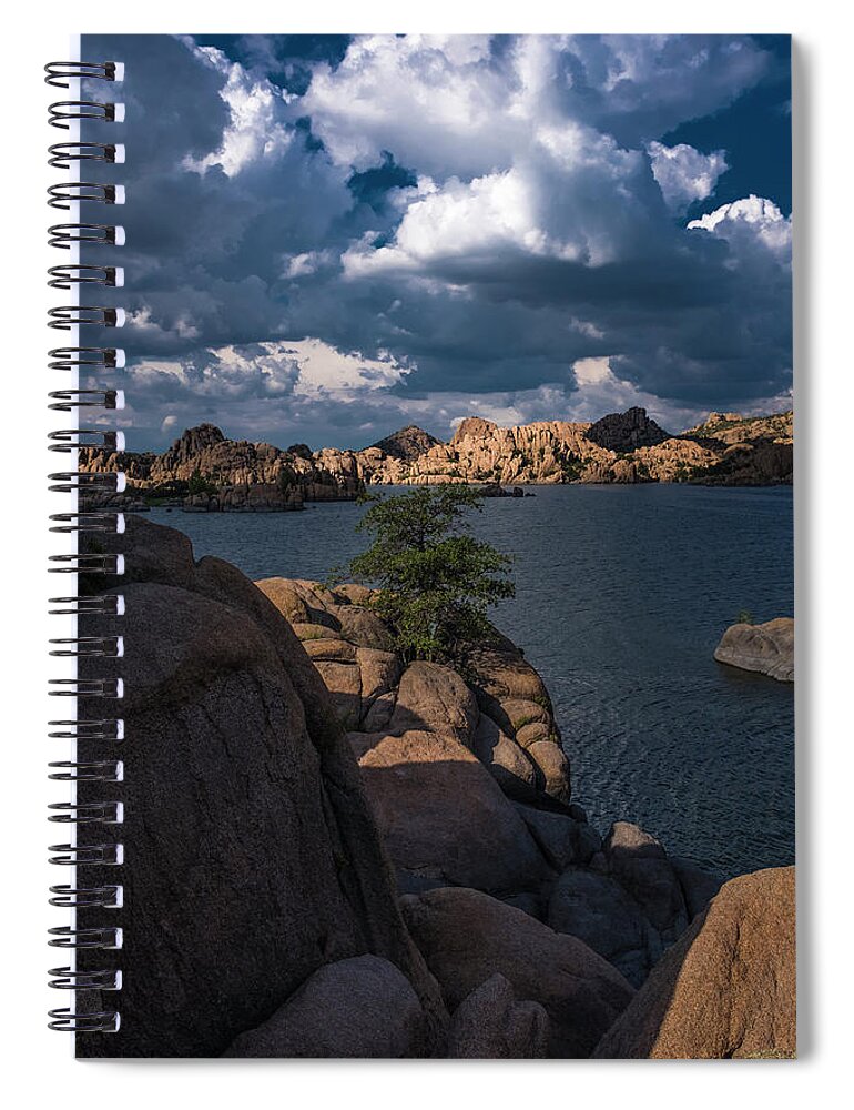 Granite Spiral Notebook featuring the photograph Lake Watson Prescott Arizona 2498 by David Haskett II