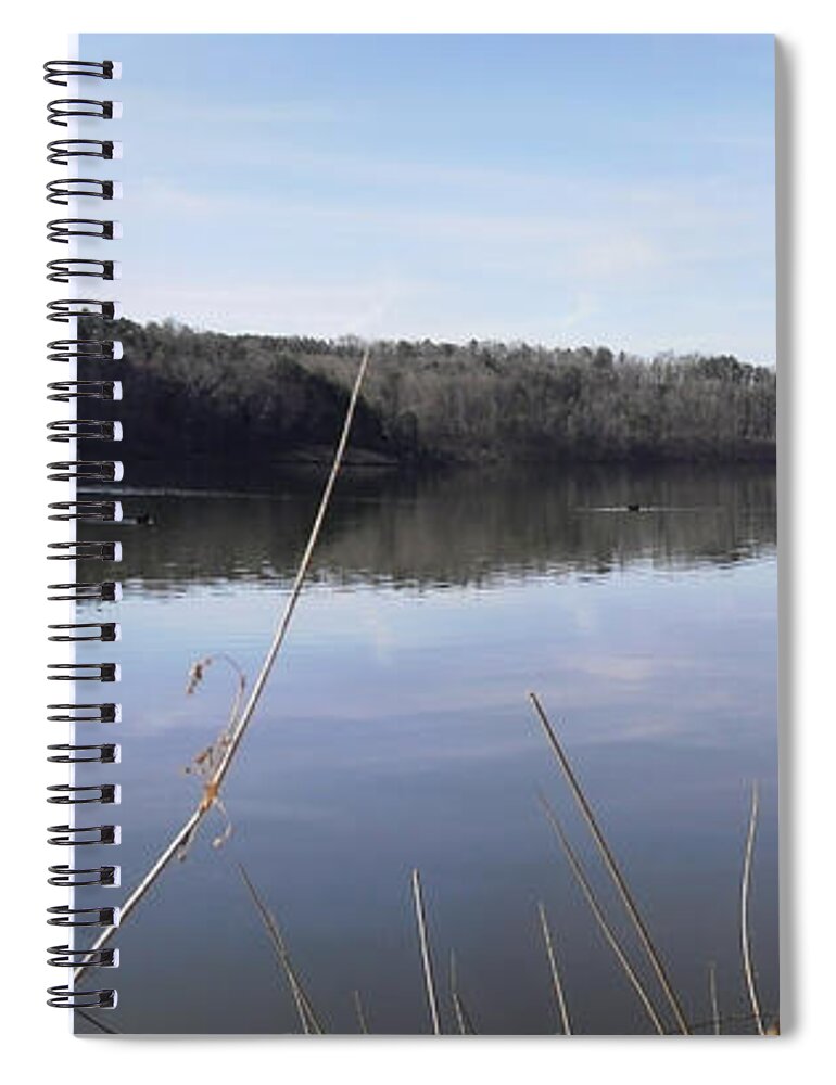 Lake Zwerner Spiral Notebook featuring the photograph Lake Zwerner Early Spring by Nicole Angell