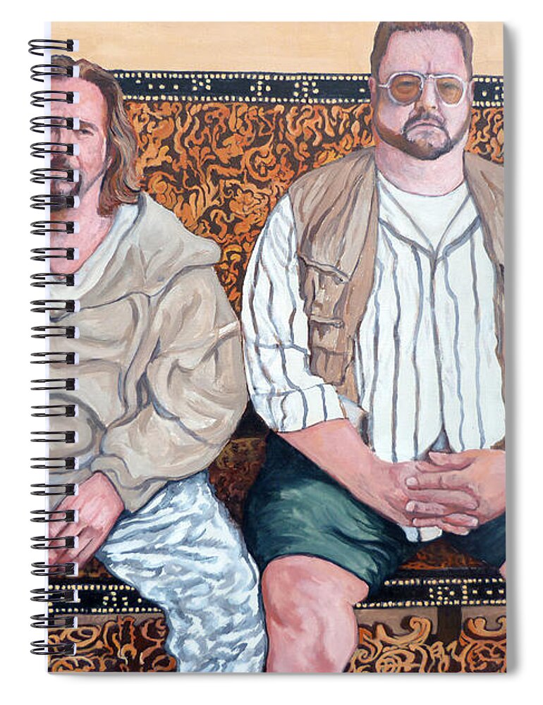 The Dude Spiral Notebook featuring the painting Lament for Donny by Tom Roderick