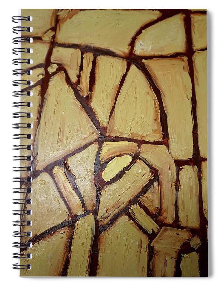 Lamps Spiral Notebook featuring the painting Lamps 2016 by Shea Holliman
