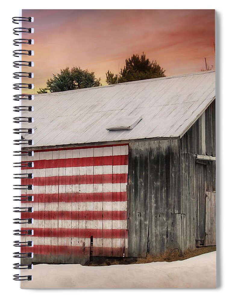 Barn Spiral Notebook featuring the photograph Land That I Love by Lori Deiter