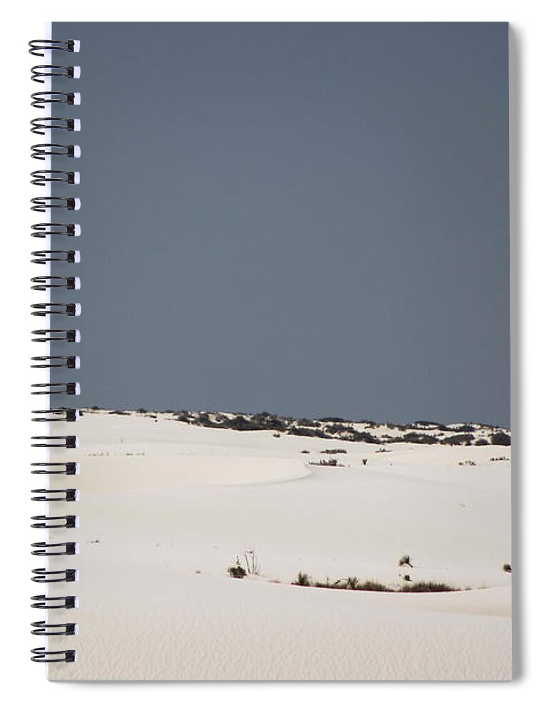 Layers Of Gypsum Sand Spiral Notebook featuring the photograph Landscapes of White Sands 5 by Colleen Cornelius