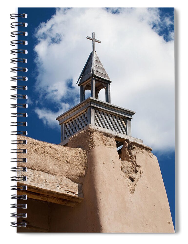 Southwest Spiral Notebook featuring the photograph Las Trampas Church by Jim Benest