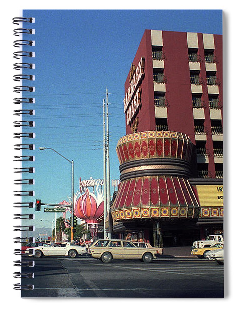 Americana Spiral Notebook featuring the photograph Las Vegas 1983 #13 by Frank Romeo