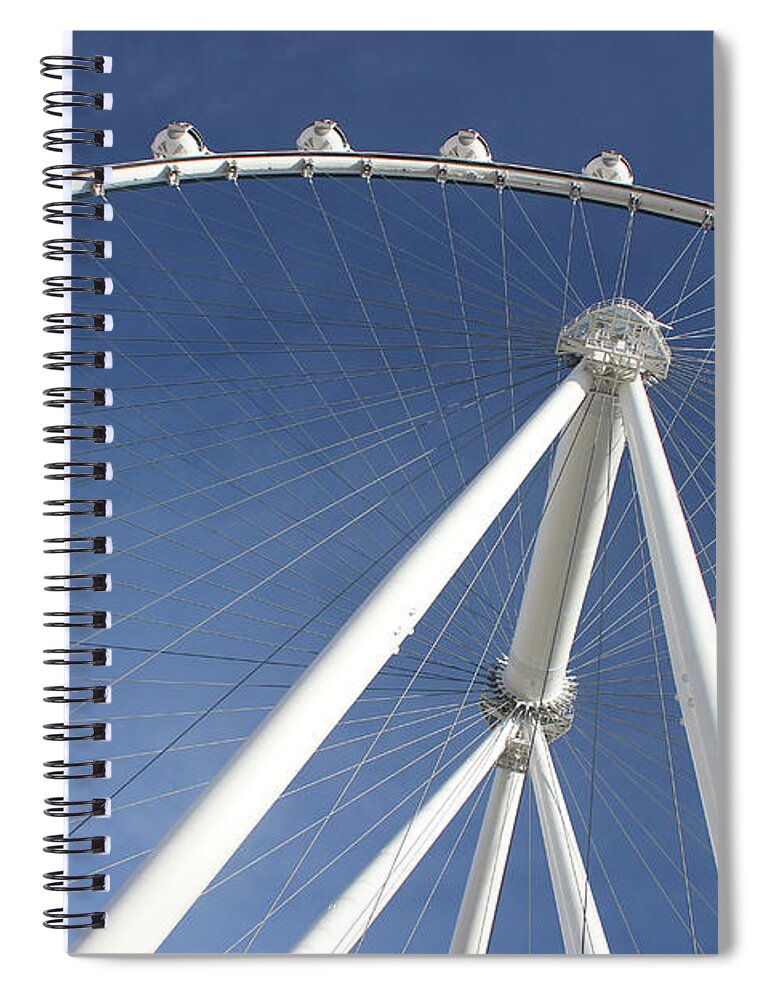 Las Vegas Spiral Notebook featuring the photograph Las Vegas High Roller by Wilko van de Kamp Fine Photo Art