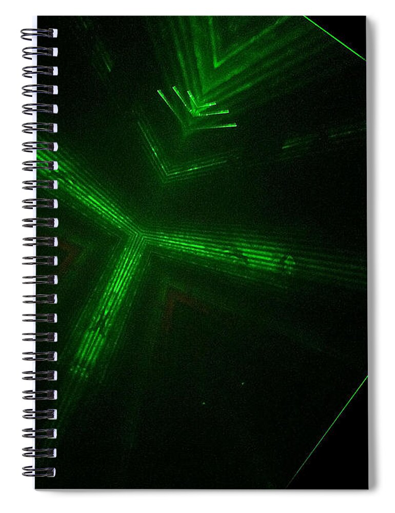 #abstracts #acrylic #artgallery # #artist #artnews # #artwork # #callforart #callforentries #colour #creative # #paint #painting #paintings #photograph #photography #photoshoot #photoshop #photoshopped Spiral Notebook featuring the digital art Laserworld Part 42 by The Lovelock experience