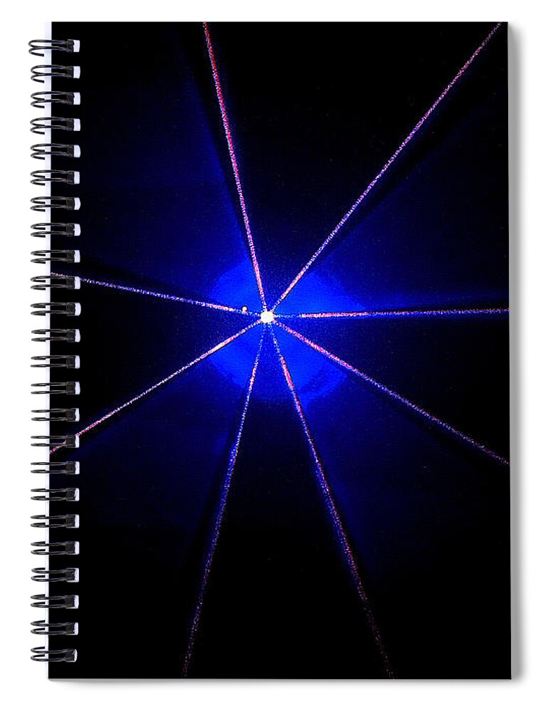 #abstracts #acrylic #artgallery # #artist #artnews # #artwork # #callforart #callforentries #colour #creative # #paint #painting #paintings #photograph #photography #photoshoot #photoshop #photoshopped Spiral Notebook featuring the digital art Laserworld Part 8 by The Lovelock experience