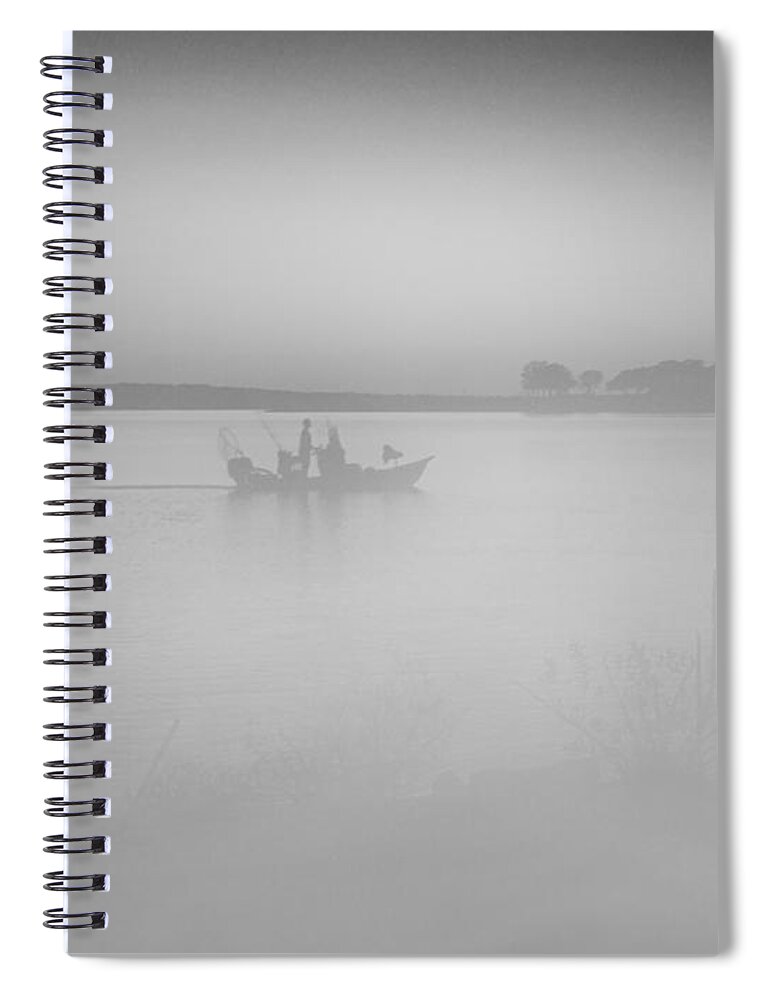 Fog Spiral Notebook featuring the photograph Last Bite of the Day by Doris Aguirre