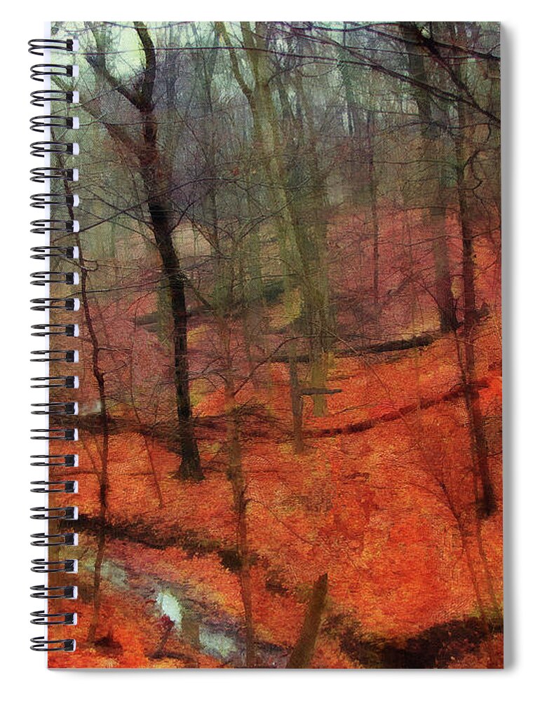 Cedric Hampton Spiral Notebook featuring the digital art Last Days Of Autumn by Cedric Hampton