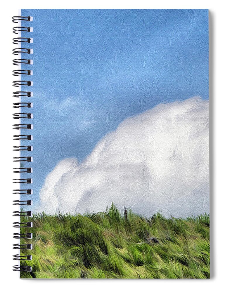 French Spiral Notebook featuring the painting Last One Standing by Jeffrey Kolker