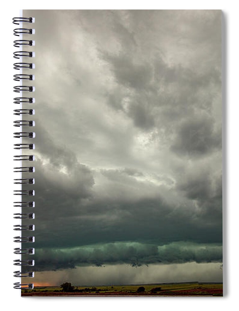 Nebraskasc Spiral Notebook featuring the photograph Late May Chase Day 035 by NebraskaSC
