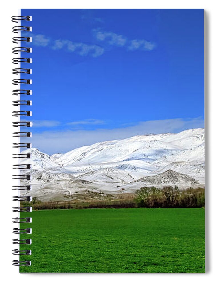 Snow Spiral Notebook featuring the photograph Late Spring View by Robert Bales