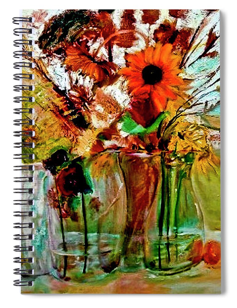 Prints Spiral Notebook featuring the painting Late Summer by Jack Diamond