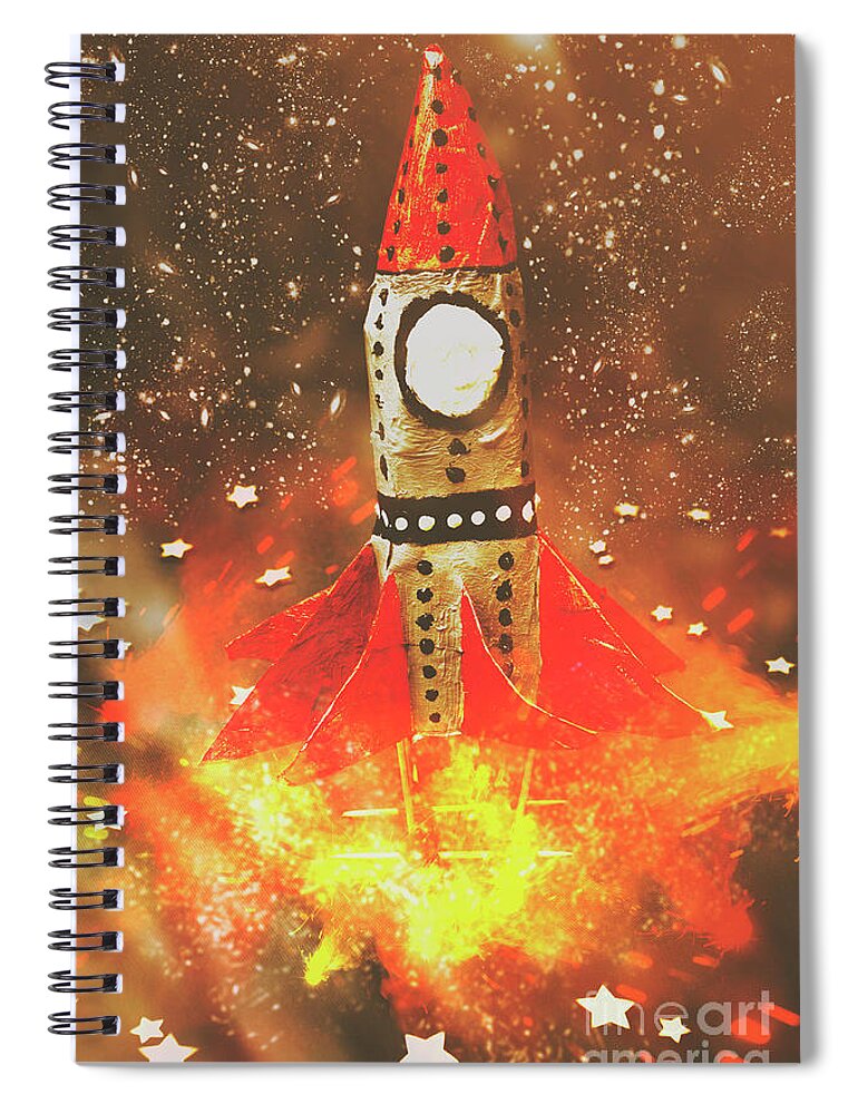 Launch Spiral Notebook featuring the photograph Launch of early learning by Jorgo Photography