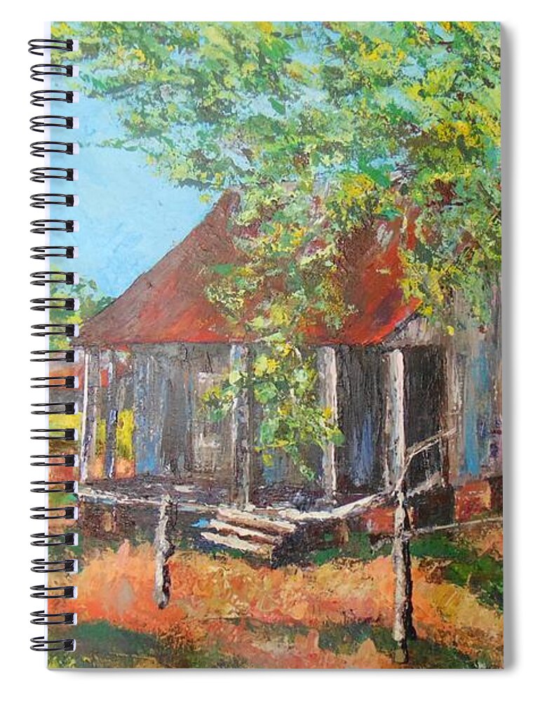 Landscape Spiral Notebook featuring the painting Laurel valley by Beverly Boulet