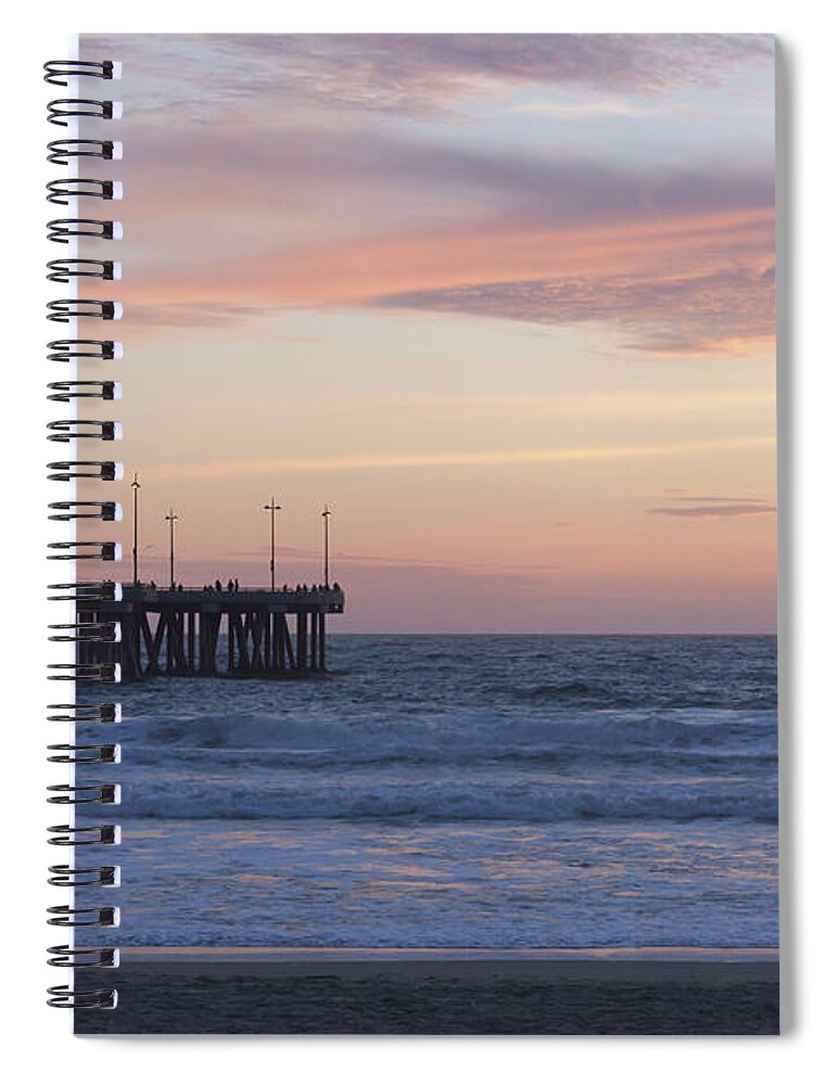 Venice Beach Spiral Notebook featuring the photograph Lavander Waters by Ana V Ramirez