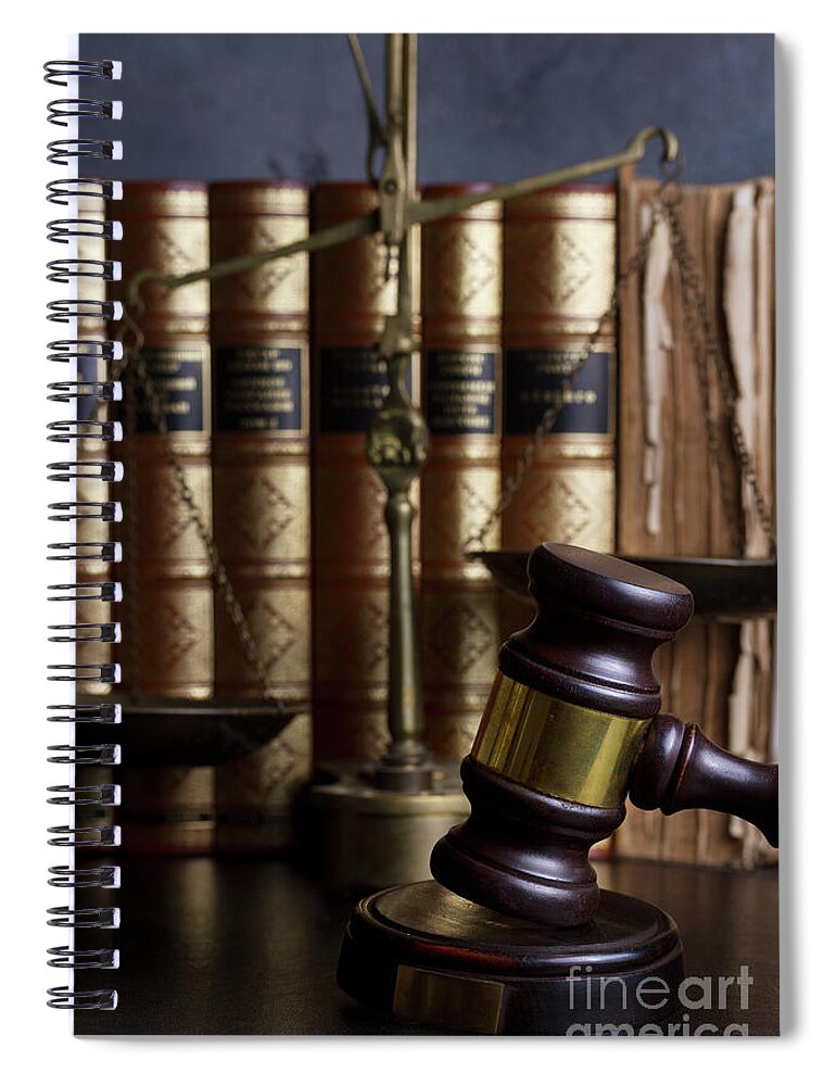 Law Spiral Notebook featuring the photograph Law and Order by Anastasy Yarmolovich