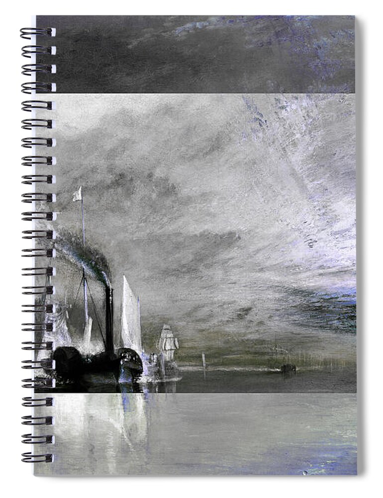 Abstract In The Living Room Spiral Notebook featuring the digital art Layered 11 Turner by David Bridburg