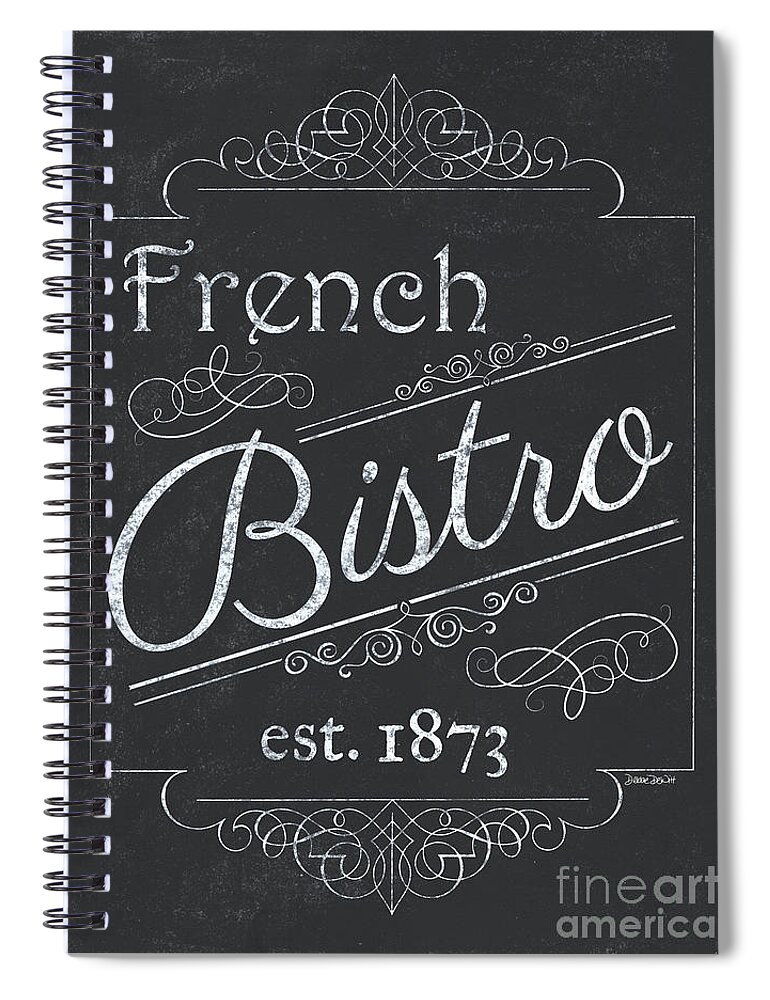 Cafe Spiral Notebook featuring the painting Le Petite Bistro 4 by Debbie DeWitt