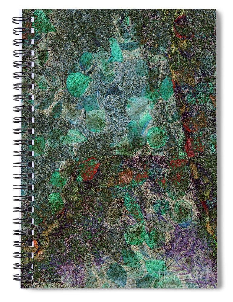 Leaves Spiral Notebook featuring the photograph Jungle by Elaine Teague