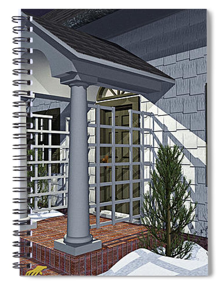 Porch Spiral Notebook featuring the photograph Leave the Porch Light On by Peter J Sucy