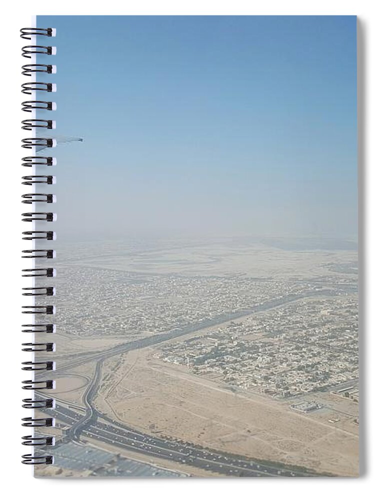 Landscape Spiral Notebook featuring the photograph Clear Morning Over Dubai by William Slider