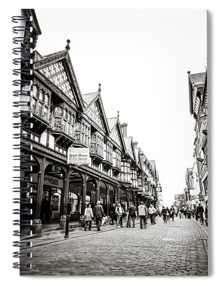 Black And White Spiral Notebook featuring the photograph Legat and Owen by Spikey Mouse Photography