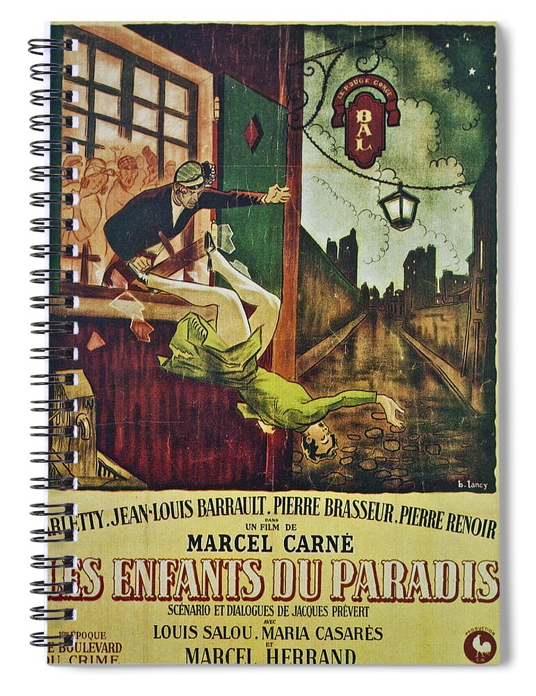 Les Enfants Du Paradis Spiral Notebook featuring the photograph Les Enfants Du Paradis by Georgia Clare