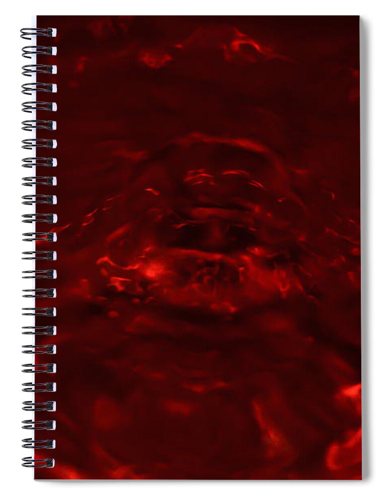 Abstract_water_art Spiral Notebook featuring the photograph Let me embrace you ... by Ramabhadran Thirupattur