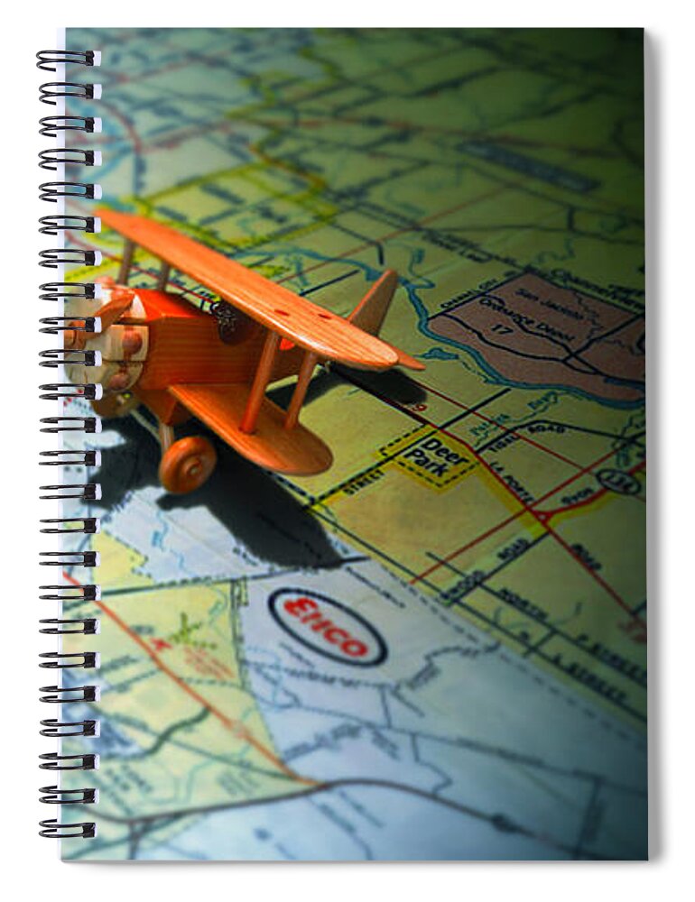 Toy Spiral Notebook featuring the photograph Let's Take a Trip by Adam Vance