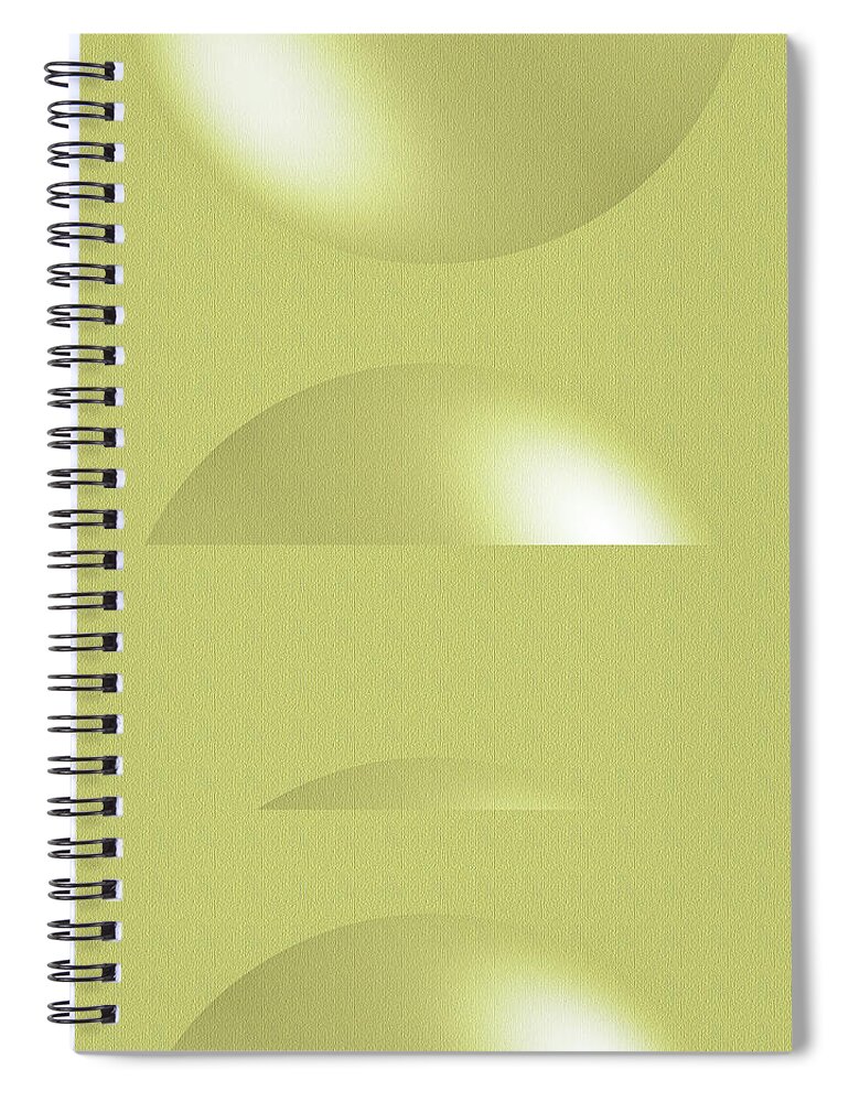Levity Spiral Notebook featuring the tapestry - textile Levity by Tom Druin