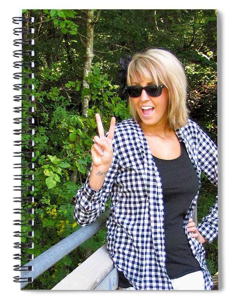  Spiral Notebook featuring the photograph Liana by Sean Griffin