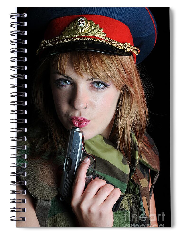 Lieutenant Spiral Notebook featuring the photograph Lieutenant love by Robert WK Clark