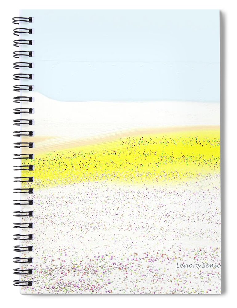 Abstract Spiral Notebook featuring the painting Life Everlasting by Lenore Senior