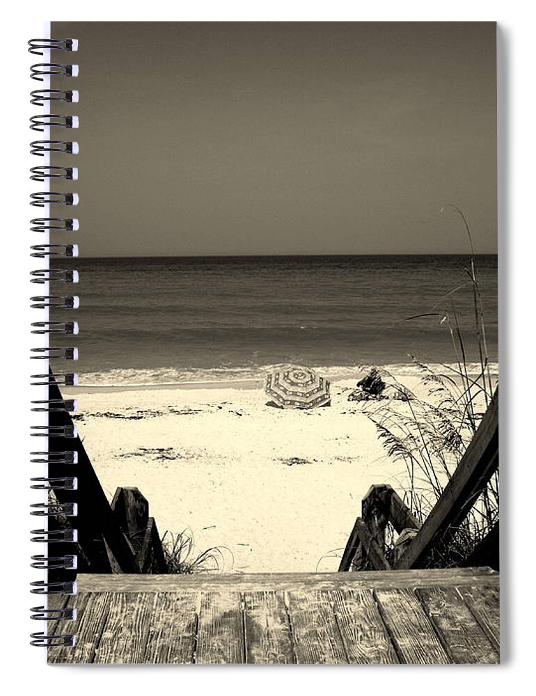 Beach Scene Spiral Notebook featuring the photograph Life is a beach by Susanne Van Hulst