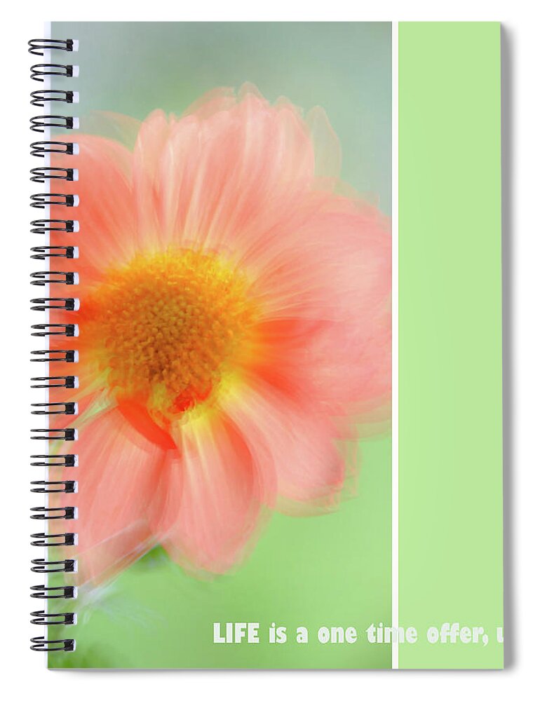Jenny Rainbow Fine Art Photography Spiral Notebook featuring the photograph Life IS by Jenny Rainbow